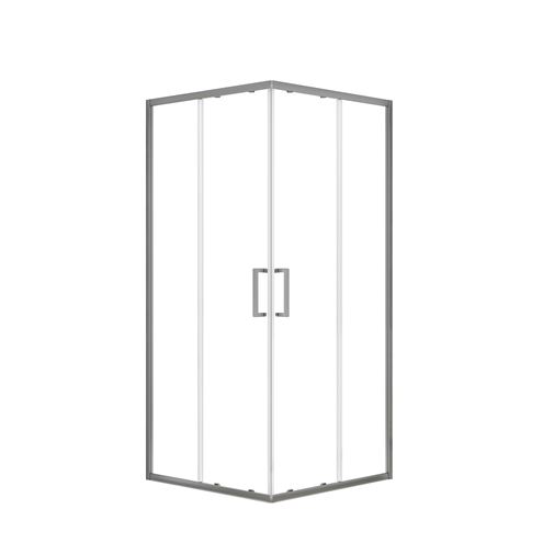 EASY+ sprchový kout 90x90 cm, rohový vstup, posuvné dveře, gun metal/sklo čiré EASKSR090GMTR Obrázek - Hlavní obrázek