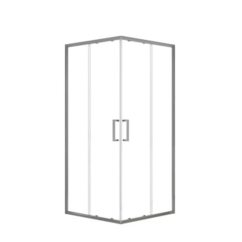EASY+ sprchový kout 100x100 cm, rohový vstup, posuvné dveře, gun metal/sklo čiré EASKSR100GMTR Obrázek - Hlavní obrázek
