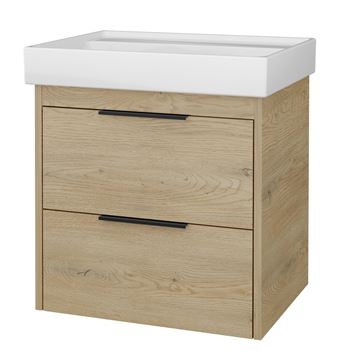CONCEPT 150 skříňka pod umyvadlo 56,5x45x56 cm, 2 zásuvky, dub Avena