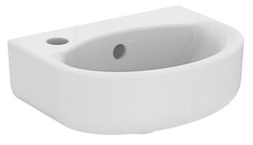 IDEAL STANDARD CONNECT umývátko 35 cm, s otvorem pro baterii vlevo a přepadem