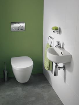 IDEAL STANDARD CONNECT umývátko 35 cm, s otvorem pro baterii vlevo a přepadem E791201 Obrázek - fotka