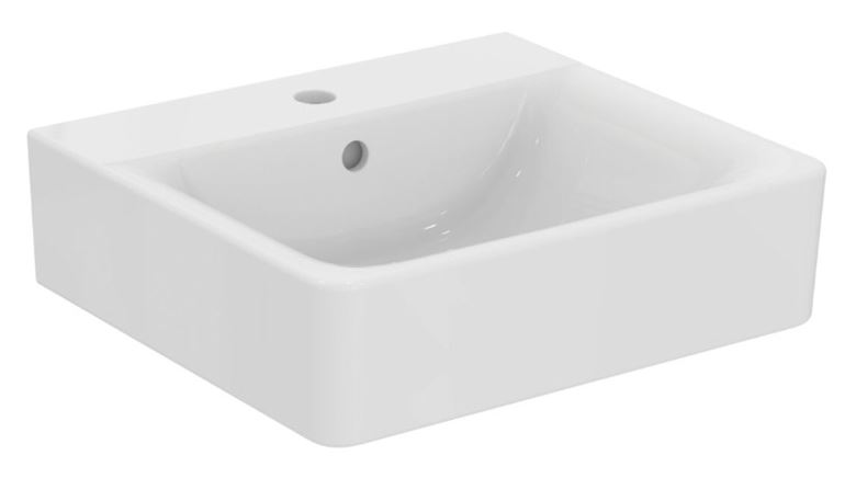 IDEAL STANDARD CONNECT CUBE umyvadlo 50 cm, s otvorem pro baterii a přepadem E713801 Obrázek - Hlavní obrázek