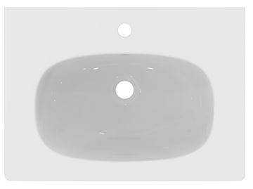IDEAL STANDARD TESI umyvadlo 62,5 cm, s otvorem pro baterii a přepadem T351001 Obrázek - fotka