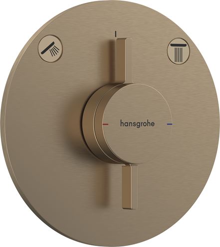 HANSGROHE DUOTURN S podomítková baterie, pro 2 spotřebiče, kartáčovaný bronz 75418140 Obrázek - Hlavní obrázek