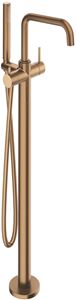 CONCEPT 300 ROUND vanová baterie na podlahu, s přepínačem, se sprchovou soupravou, PVD, brushed rose gold