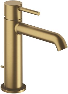 CONCEPT 300 ROUND umyvadlová stojánková baterie, s odtokovou soupravou, PVD, brushed gold brass 