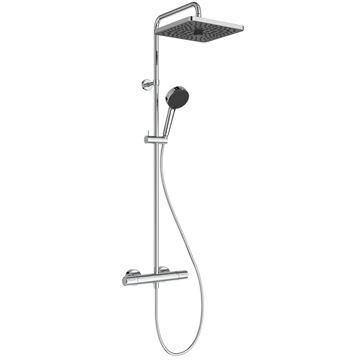 IDEAL STANDARD CERATHERM T25+ sprchový set s termostatickou baterií, horní sprcha, ruční sprcha se 2 proudy, tyč, hadice, chrom