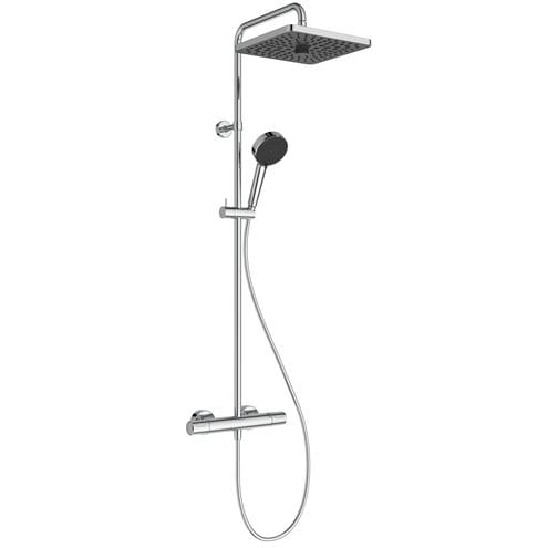 IDEAL STANDARD CERATHERM T25+ sprchový set s termostatickou baterií, horní sprcha, ruční sprcha se 2 proudy, tyč, hadice, chrom A8530AA Obrázek - Hlavní obrázek