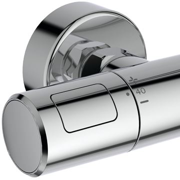IDEAL STANDARD CERATHERM T25+ sprchový set s termostatickou baterií, horní sprcha, ruční sprcha se 2 proudy, tyč, hadice, chrom A8530AA Obrázek - fotka