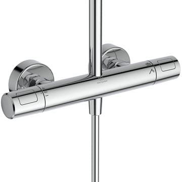 IDEAL STANDARD CERATHERM T25+ sprchový set s termostatickou baterií, horní sprcha, ruční sprcha se 2 proudy, tyč, hadice, chrom A8530AA Obrázek - fotka