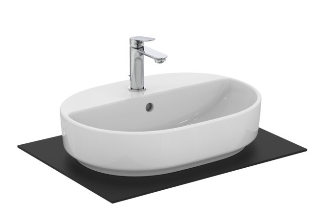 IDEAL STANDARD I.LIFE O umyvadlo na desku 55 cm, s otvorem pro baterii a přepadem T573401 Obrázek - fotka