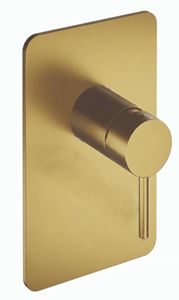 CONCEPT 300 ROUND sprchová podomítková baterie, PVD, brushed gold brass 