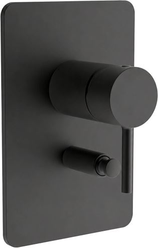 CONCEPT 300 ROUND sprchová podomítková baterie, s přepínačem, black matt CRIPH68913CON Obrázek - Hlavní obrázek