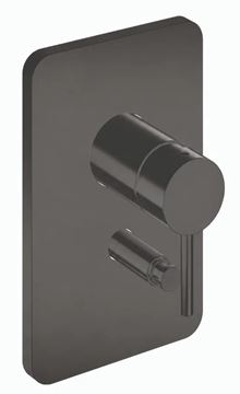 CONCEPT 300 ROUND sprchová podomítková baterie, s přepínačem, imperial black