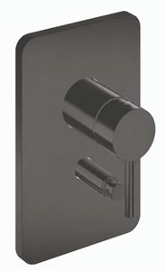 CONCEPT 300 ROUND sprchová podomítková baterie, s přepínačem, imperial black