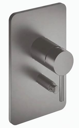 CONCEPT 300 ROUND sprchová podomítková baterie, s přepínačem, brushed metallic CRIPH68977CON Obrázek - Hlavní obrázek
