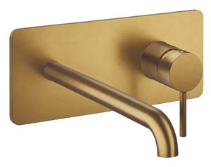 CONCEPT 300 ROUND umyvadlová podomítková baterie, PVD, brushed gold brass