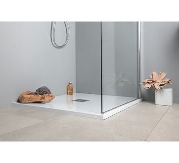 POLYSAN FLEXIA sprchová vanička 100x90 cm, litý mramor, bez nožiček 72925 Obrázek - fotka
