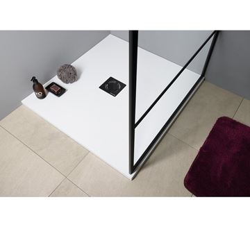 POLYSAN FLEXIA sprchová vanička 100x90 cm, litý mramor, bez nožiček 72925 Obrázek - fotka
