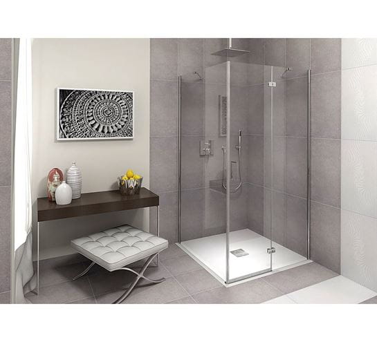 POLYSAN FLEXIA sprchová vanička 100x90 cm, litý mramor, bez nožiček 72925 Obrázek - fotka
