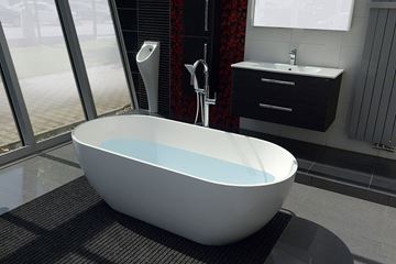 POLYSAN REDUTA vana 150x75 cm, bez nožiček, litý mramor 71843 Obrázek - fotka