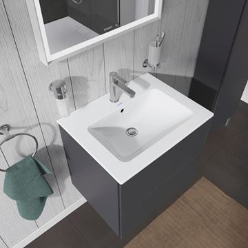 DURAVIT ME BY STARCK umyvadlo 63 cm, s otvorem pro baterii a přepadem, DuraShield 233663AA00 Obrázek - fotka