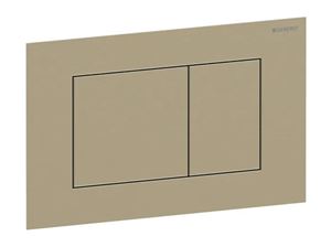 GEBERIT SIGMA 40 ovládací tlačítko pro dvě splachování, easy-to-clean, ocel, kartáčovaná mosaz 