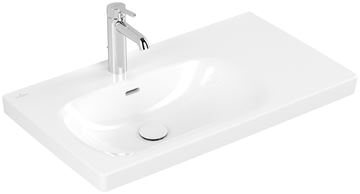 VILLEROY & BOCH SKYLA umyvadlo 80 cm, s otvorem pro baterii a přepadem, alpská bílá 5A52L101 Obrázek - fotka