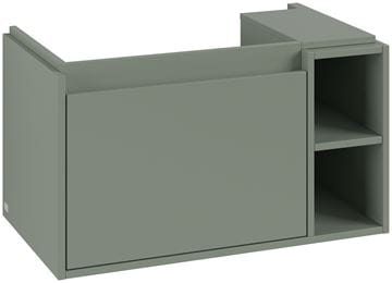 VILLEROY & BOCH SKYLA skříňka pod umyvadlo 77,2x43,9x43,6 cm, 1 zásuvka, 2 police, Soft Green