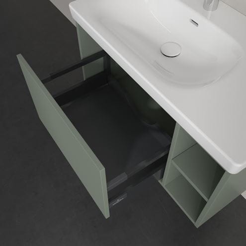 VILLEROY & BOCH SKYLA skříňka pod umyvadlo 77,2x43,9x43,6 cm, 1 zásuvka, 2 police, Soft Green C78800AF Obrázek - fotka