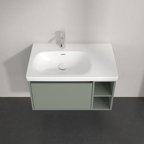 VILLEROY & BOCH SKYLA skříňka pod umyvadlo 77,2x43,9x43,6 cm, 1 zásuvka, 2 police, Soft Green C78800AF Obrázek - fotka