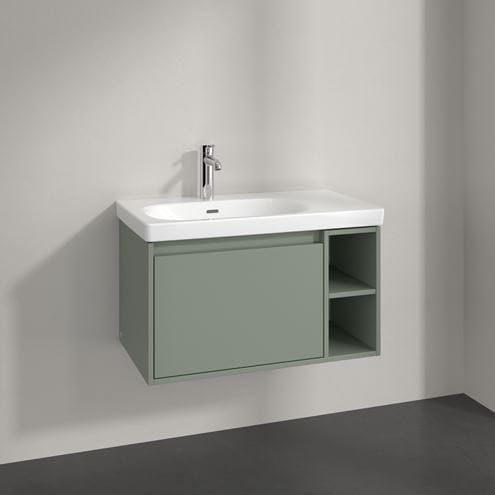VILLEROY & BOCH SKYLA skříňka pod umyvadlo 77,2x43,9x43,6 cm, 1 zásuvka, 2 police, Soft Green C78800AF Obrázek - fotka