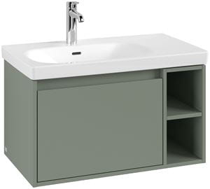 VILLEROY & BOCH SKYLA skříňka pod umyvadlo 77,2x43,9x43,6 cm, 1 zásuvka, 2 police, soft green