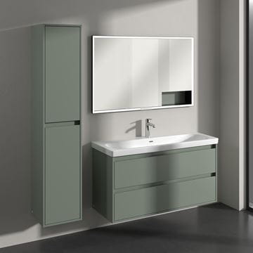 VILLEROY & BOCH SKYLA vysoká skříňka 35x34,8x170 cm, 2 dvířka, panty vlevo, Soft Green C80100AF Obrázek - fotka