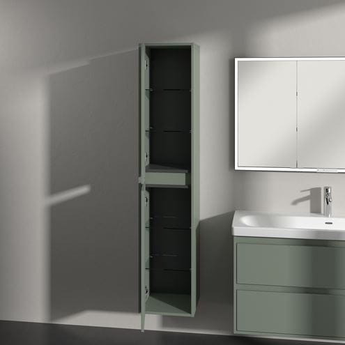 VILLEROY & BOCH SKYLA vysoká skříňka 35x34,8x170 cm, 2 dvířka, panty vlevo, Soft Green C80100AF Obrázek - fotka