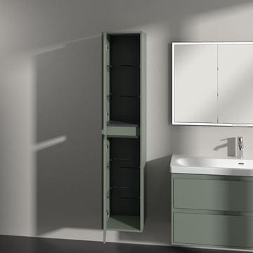 VILLEROY & BOCH SKYLA vysoká skříňka 35x34,8x170 cm, 2 dvířka, panty vlevo, Soft Green C80100AF Obrázek - fotka