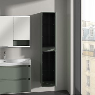 VILLEROY & BOCH SKYLA vysoká skříňka 35x34,8x170 cm, 2 dvířka, panty vpravo, Soft Green C80101AF Obrázek - fotka