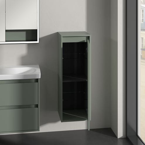 VILLEROY & BOCH SKYLA nízká skříňka 35x34,9x100 cm, 1 dvířka, panty vpravo, Soft Green C80201AF Obrázek - fotka