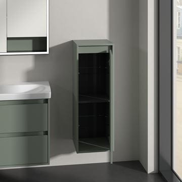 VILLEROY & BOCH SKYLA nízká skříňka 35x34,9x100 cm, 1 dvířka, panty vpravo, Soft Green C80201AF Obrázek - fotka