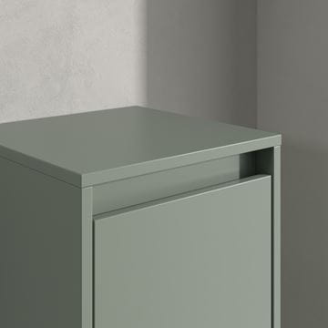 VILLEROY & BOCH SKYLA nízká skříňka 35x34,9x100 cm, 1 dvířka, panty vpravo, Soft Green C80201AF Obrázek - fotka