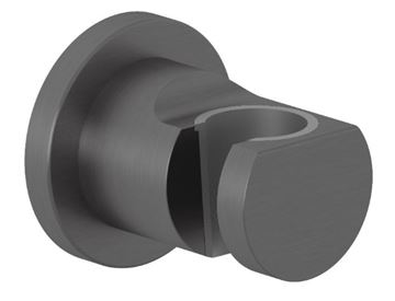 KLUDI NOVA FONTE nástěnný držák ruční sprchy, kartáčovaný gun metal