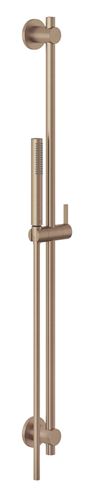 KLUDI NOVA FONTE PURISTIC 1S sprchová souprava 3-dílná, ruční sprcha 205 mm, tyč, hadice, kartáčovaný bronz 20840N1-15 Obrázek - Hlavní obrázek