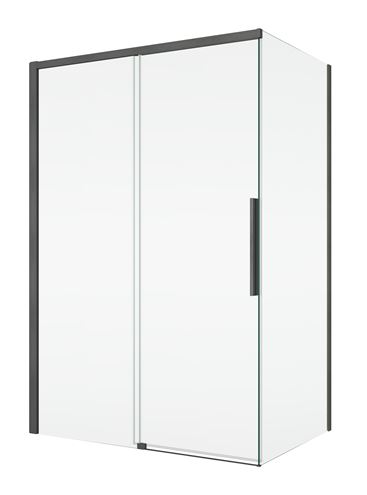 RONAL ORIANA D36F1 boční stěna 80x200 cm, gun metal brushed/čiré sklo D36F1 080 26 07 Obrázek - fotka