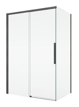 RONAL ORIANA D36F1 boční stěna 80x200 cm, gun metal brushed/čiré sklo D36F1 080 26 07 Obrázek - fotka