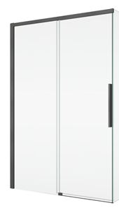 RONAL ORIANA D36S2 sprchové dveře 120x200 cm, posuvné, gun metal brushed/čiré sklo