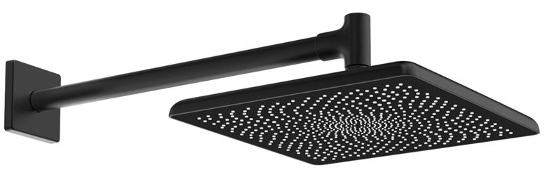 HANSA AURELIA horní sprcha 250x250 mm, s ramenem, matná černá 4726034033 Obrázek - Hlavní obrázek