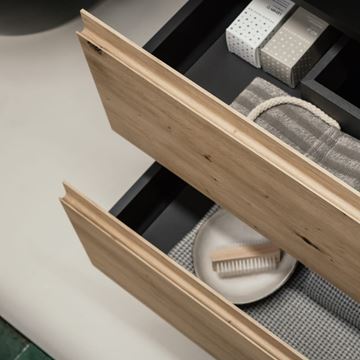 LAUFEN LANI skříňka pod umyvadlo 78,4x44,2x51,5 cm, 2 zásuvky, divoký dub H4035521122671 Obrázek - fotka