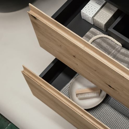 LAUFEN LANI skříňka pod umyvadlo 78,4x44,2x51,5 cm, 2 zásuvky, divoký dub H4035521122671 Obrázek - fotka