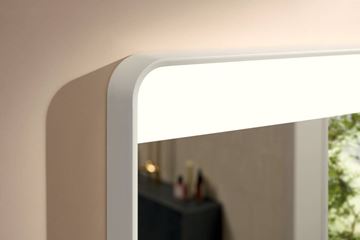 HANSGROHE XARITA LITE Q zrcadlo 60x70 cm, s osvětlením, matná bílá 54957700 Obrázek - fotka