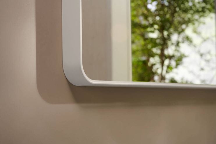 HANSGROHE XARITA LITE Q zrcadlo 60x70 cm, s osvětlením, matná bílá 54957700 Obrázek - fotka
